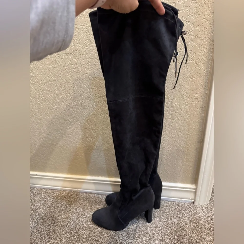 Sam‎ Edelman Women's Kent Black Suede Over The Knee Boots Size 6.5